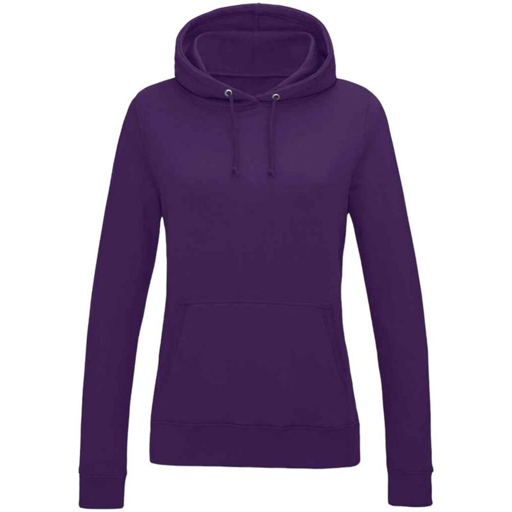 AWDis Womens/Ladies Girlie College Hoodie / Purple